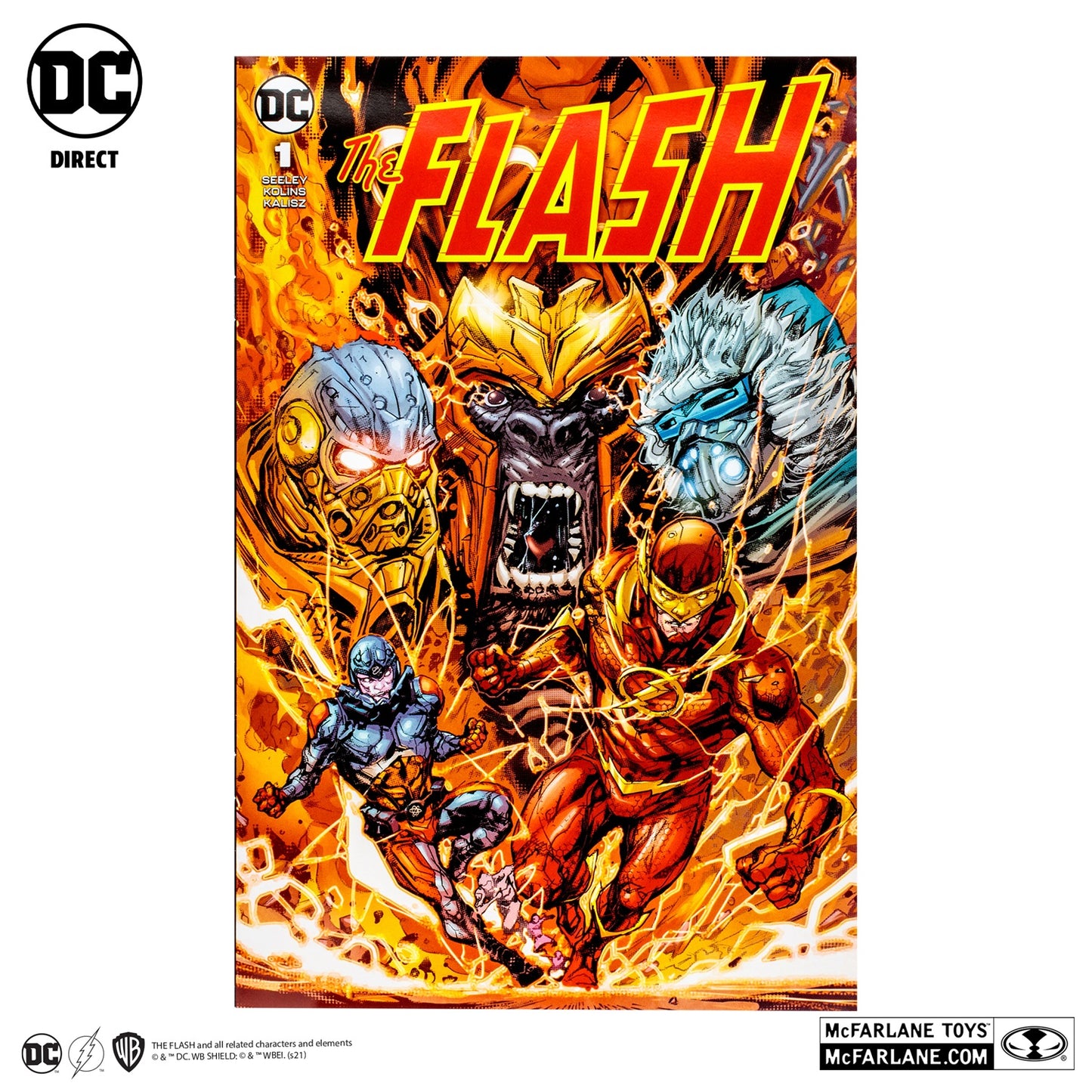 The Flash figurine The Atom Page Punchers McFarlane comic