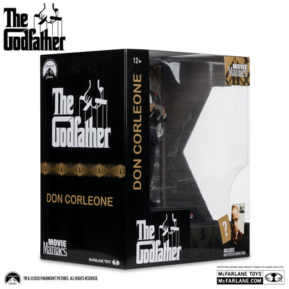 Le Parrain figurine Movie Maniacs Don Corleone boite de 3/4