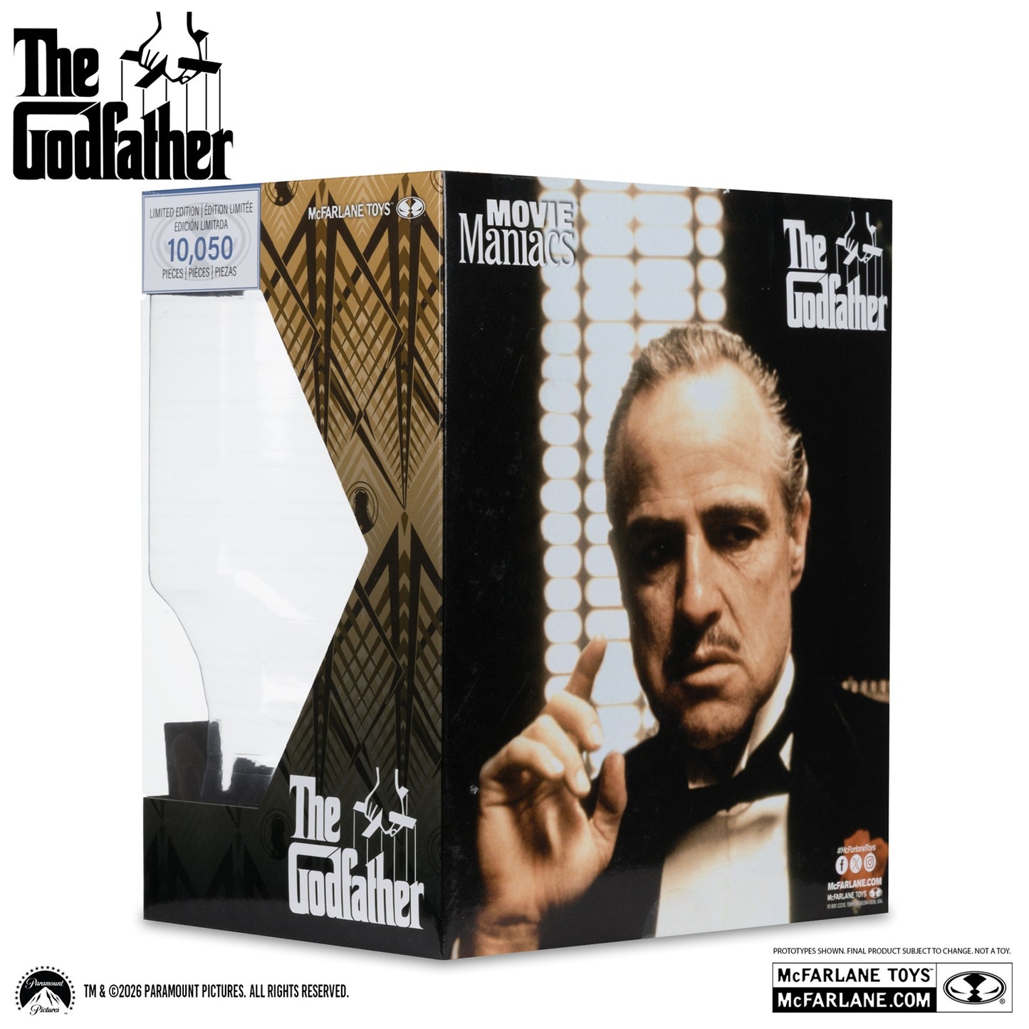 Le Parrain figurine Movie Maniacs Don Corleone arrière de la boite