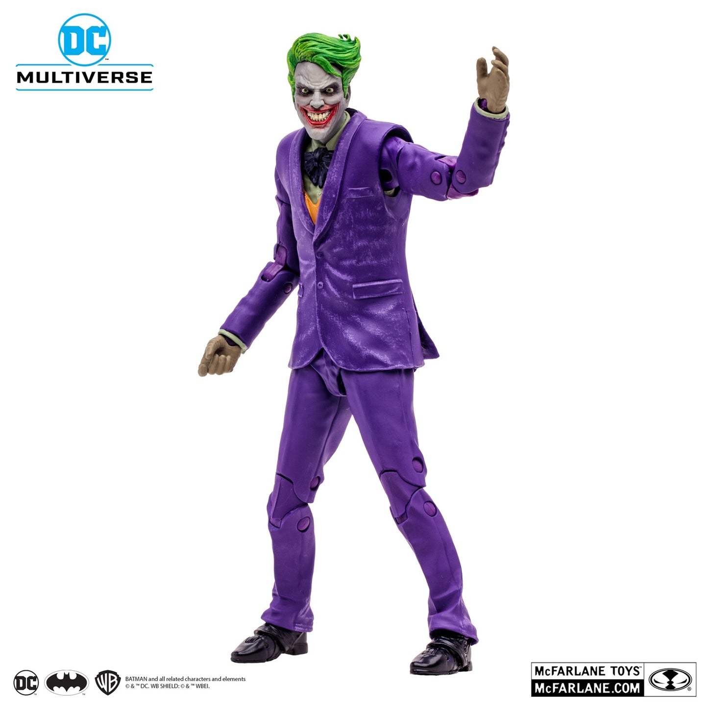Figurine The Joker Deadly Duo Gold Label McFarlane de face