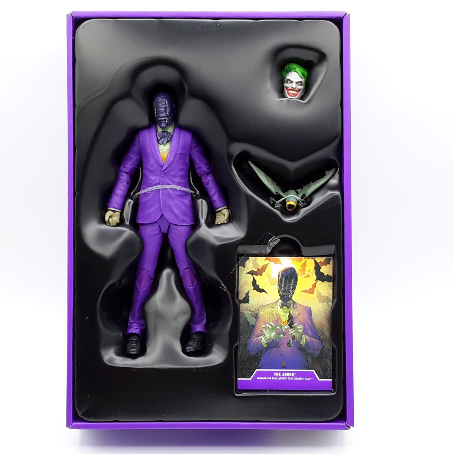 Figurine The Joker Deadly Duo Gold Label McFarlane intérieur de la boite