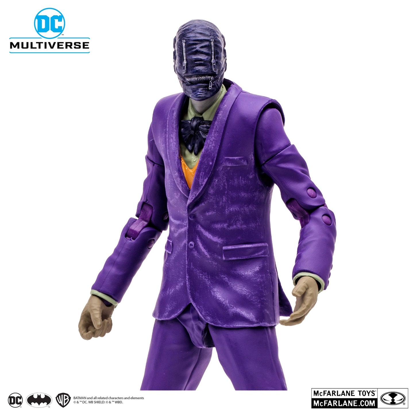 Figurine The Joker Deadly Duo Gold Label McFarlane avec son masque