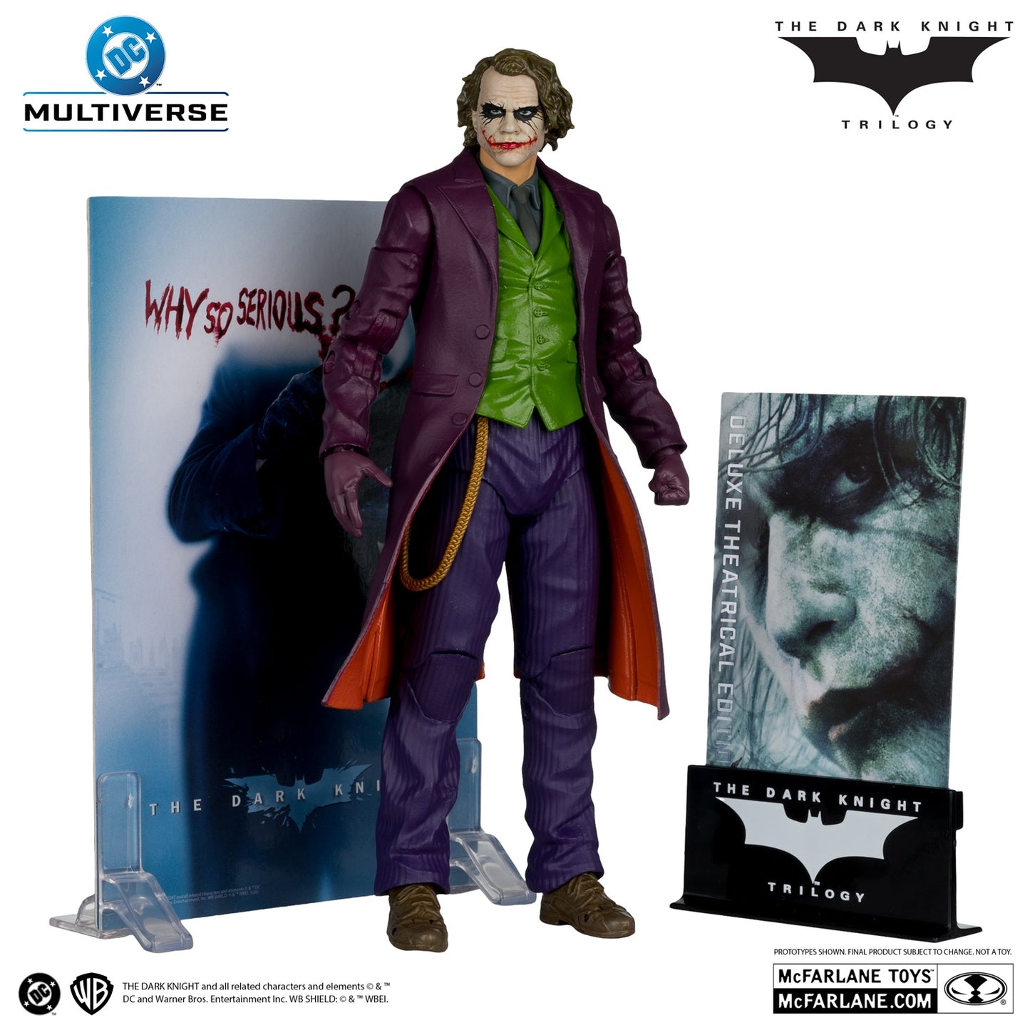 Batman The Dark Knight figurine The Joker DeLuxe Theatrical Edition avec le mini poster