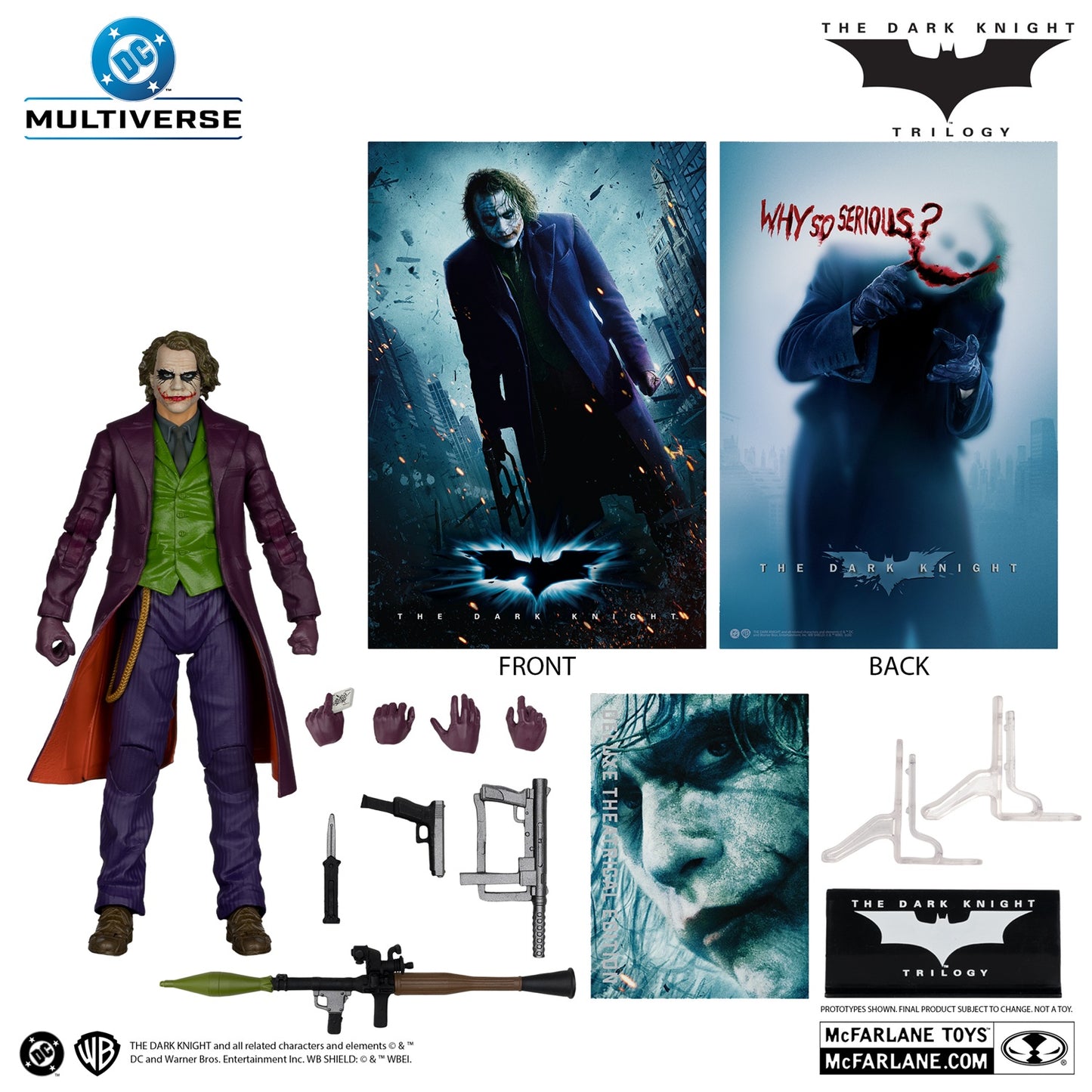 Batman The Dark Knight figurine The Joker DeLuxe Theatrical Edition avec accessoires