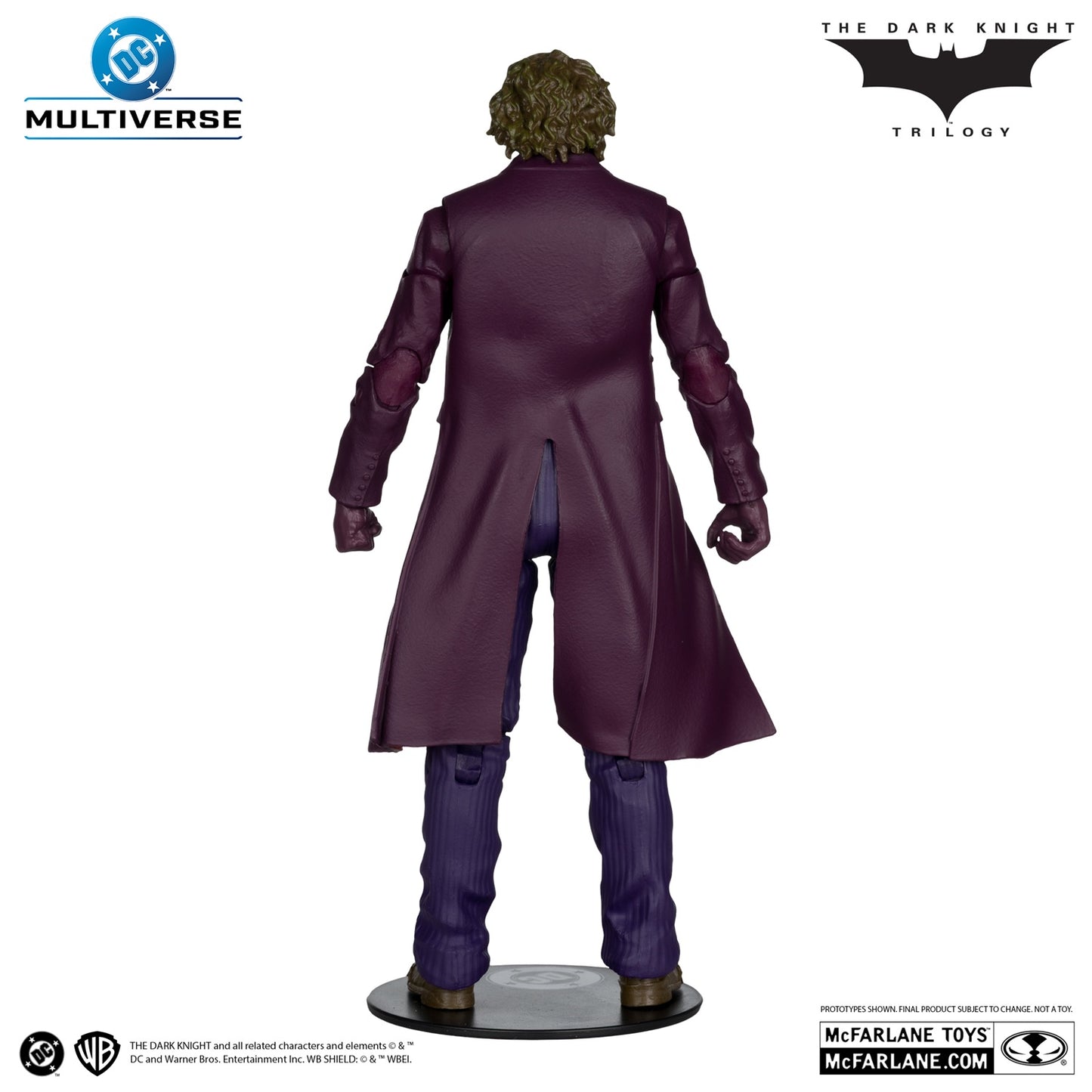 Batman The Dark Knight figurine The Joker DeLuxe Theatrical Edition de dos
