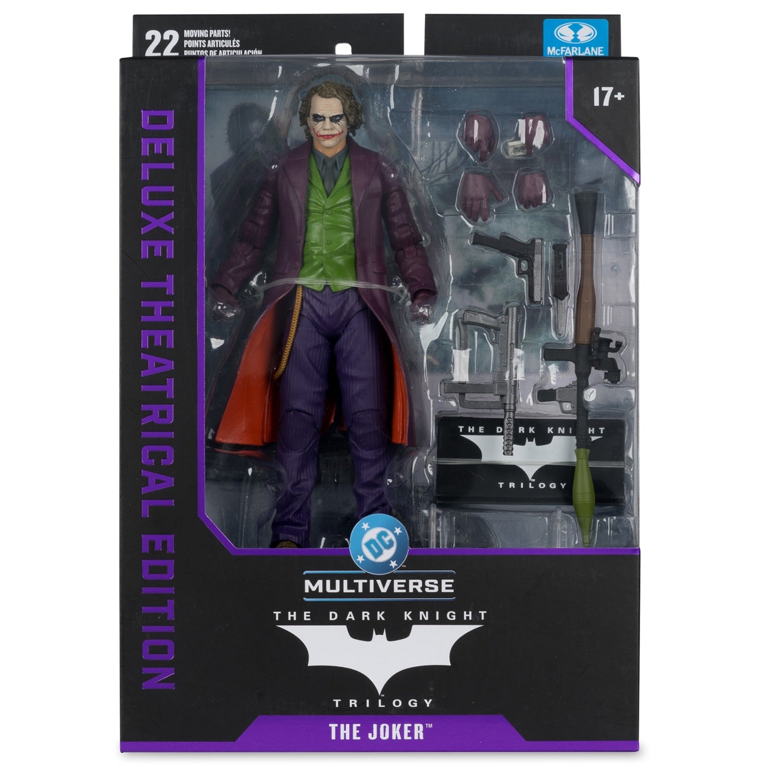 Batman The Dark Knight figurine The Joker DeLuxe Theatrical Edition en boite