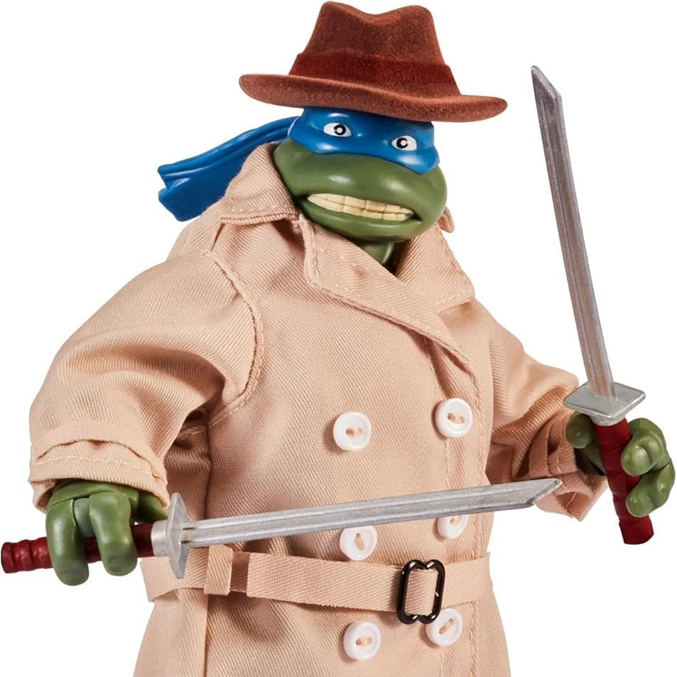 Les Tortues Ninja, figurine 6" Léo déguisé Ninja Elite Series en gros plan