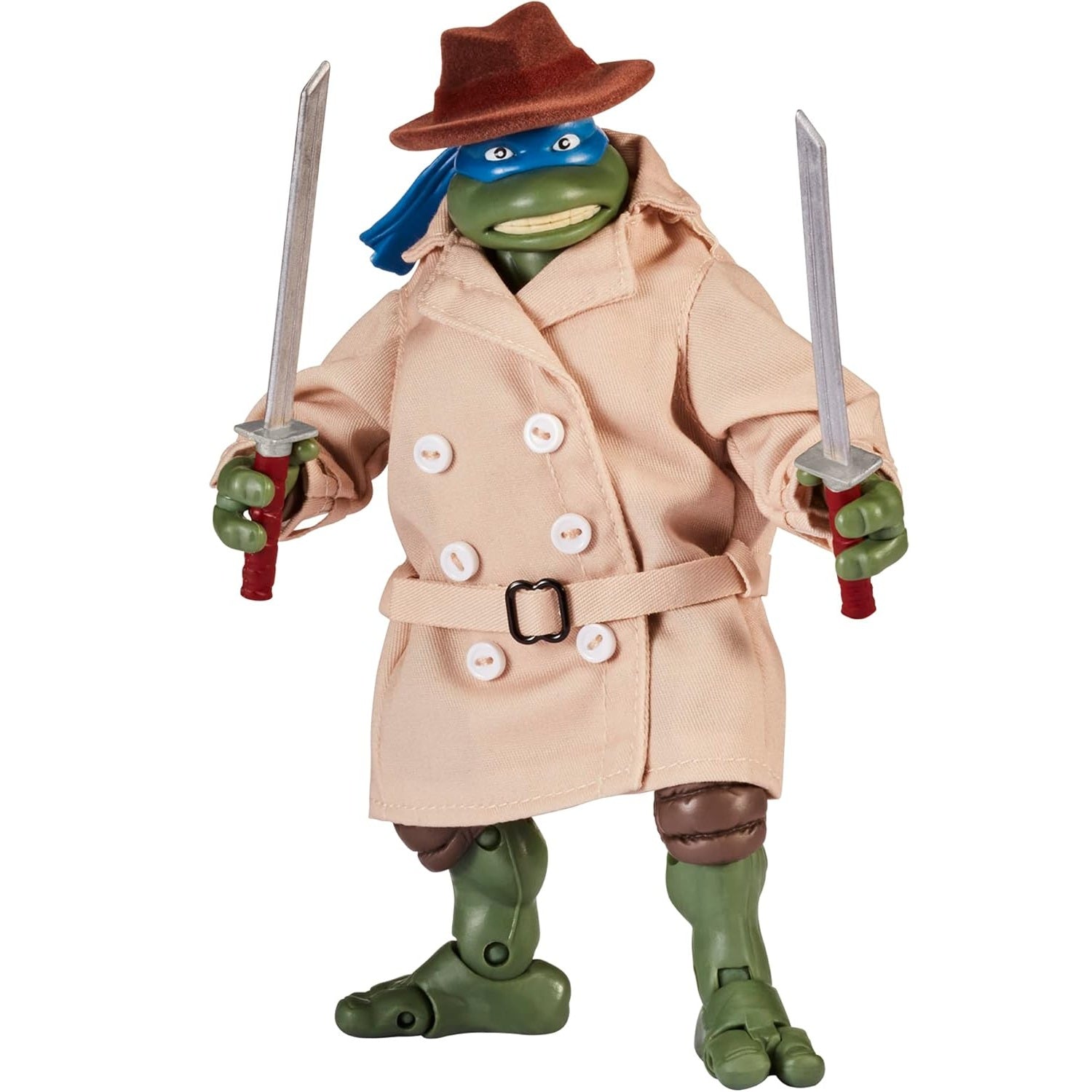 Les Tortues Ninja, figurine 6" Léo déguisé Ninja Elite Series en action