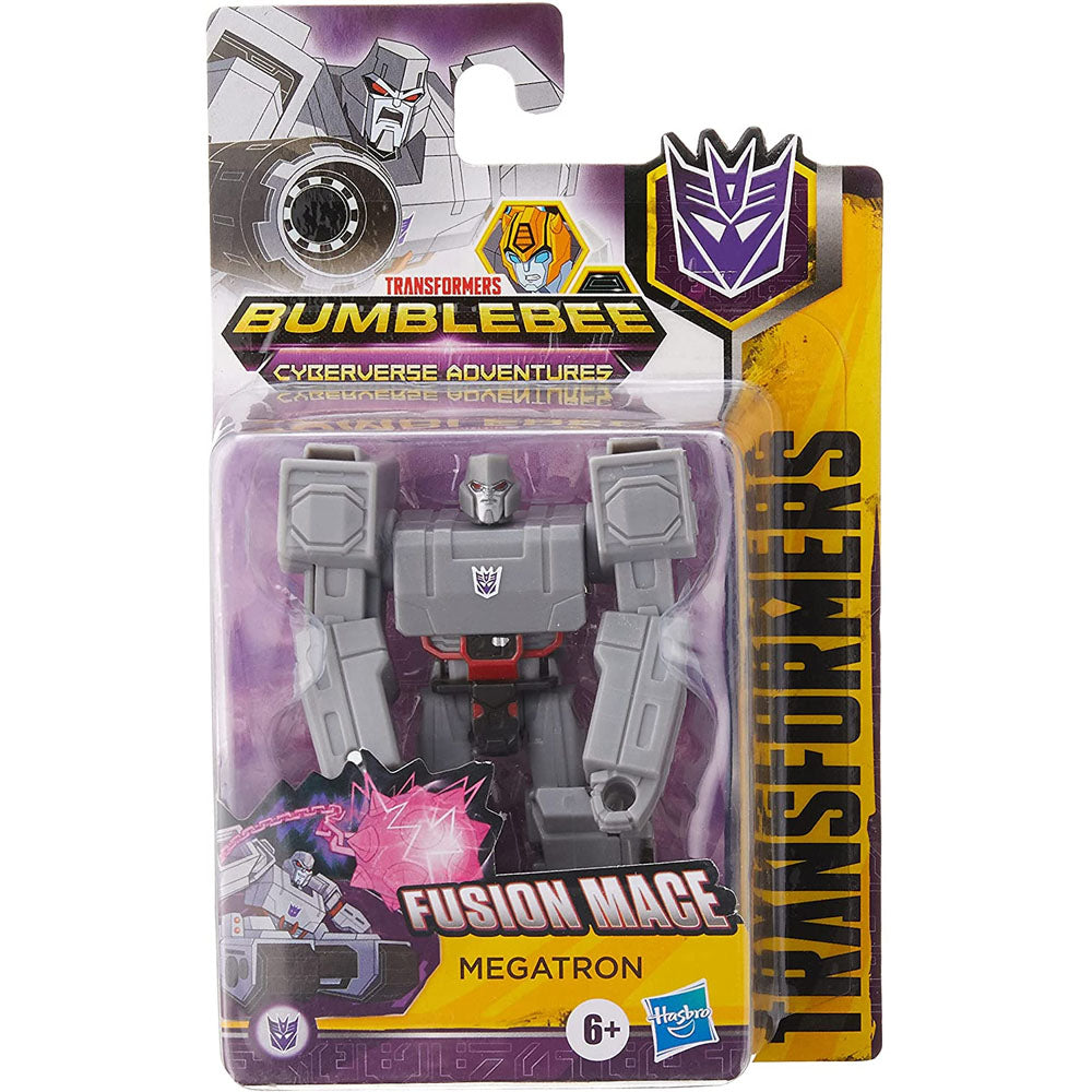 Transformers Bumblebee Cyberverse adventures figurine Megatron Fusion Mace de devant