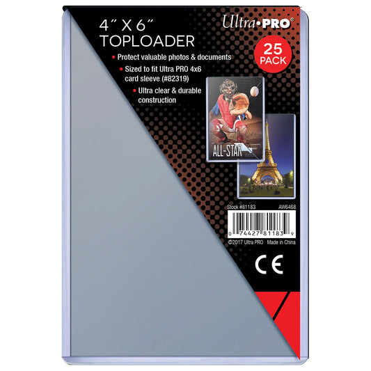 Ultra PRO, toploader 4" x 6", paquet de 25 (81183)