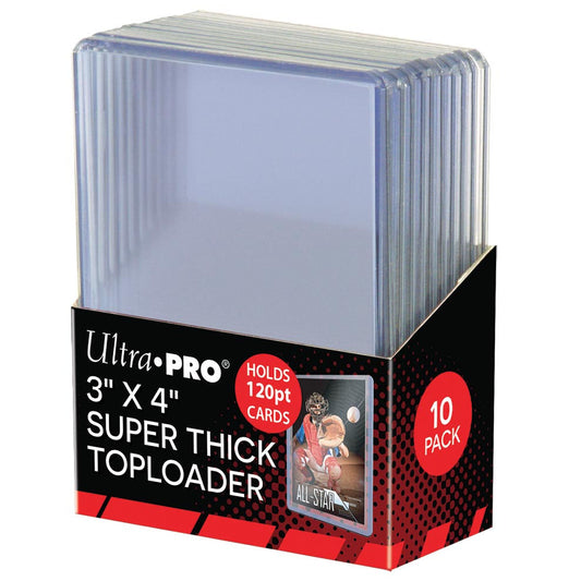 Ultra PRO, toploader 3" x 4" 120pt, 10-count pack (82301)
