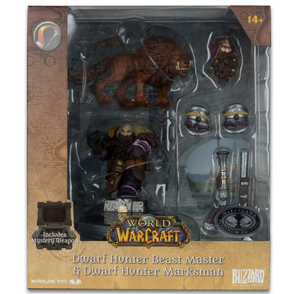 World of Warcraft figurine Dwarf Hunter Beast Master en boite