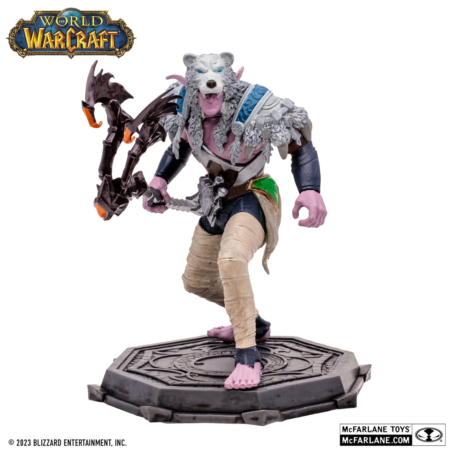 World of Warcraft, figurine Common Elf Druid McFarlane de face
