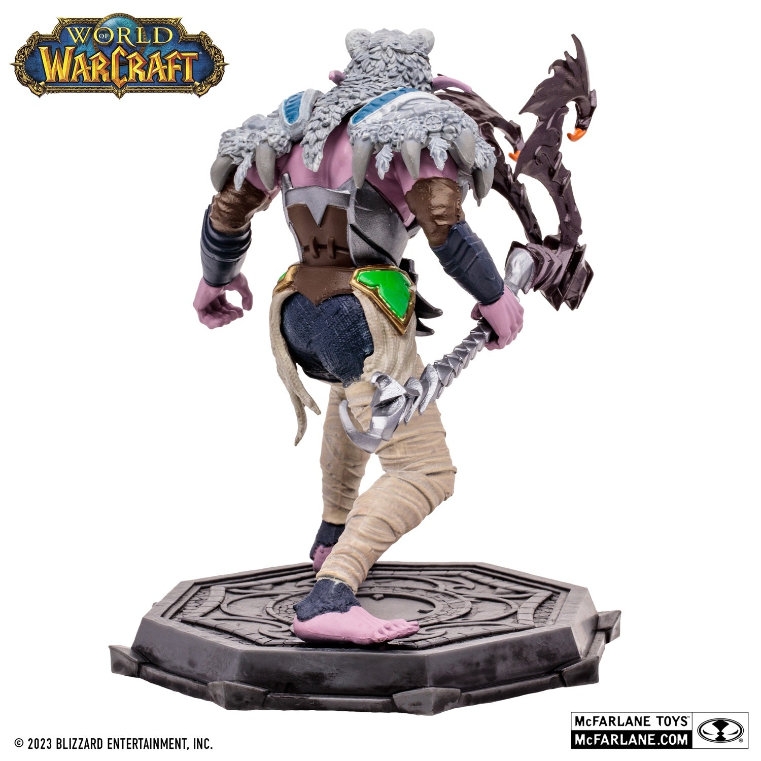 World of Warcraft, figurine Common Elf Druid McFarlane de dos