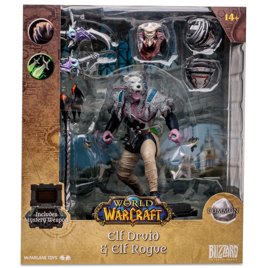 World of Warcraft, figurine Common Elf Druid McFarlane en boite