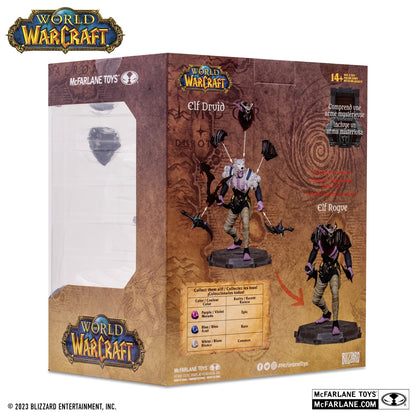 World of Warcraft, figurine Common Elf Druid McFarlane arrière de la boite
