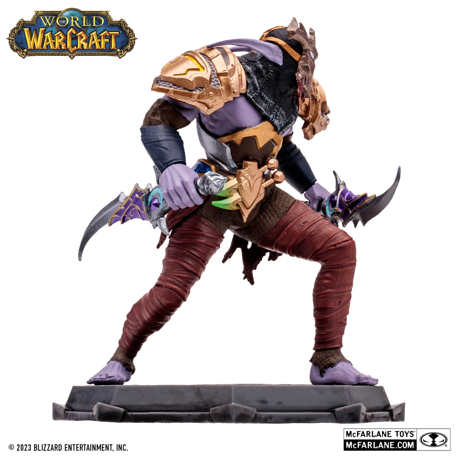 World of Warcraft, figurine Elf Rogue McFarlane de profil