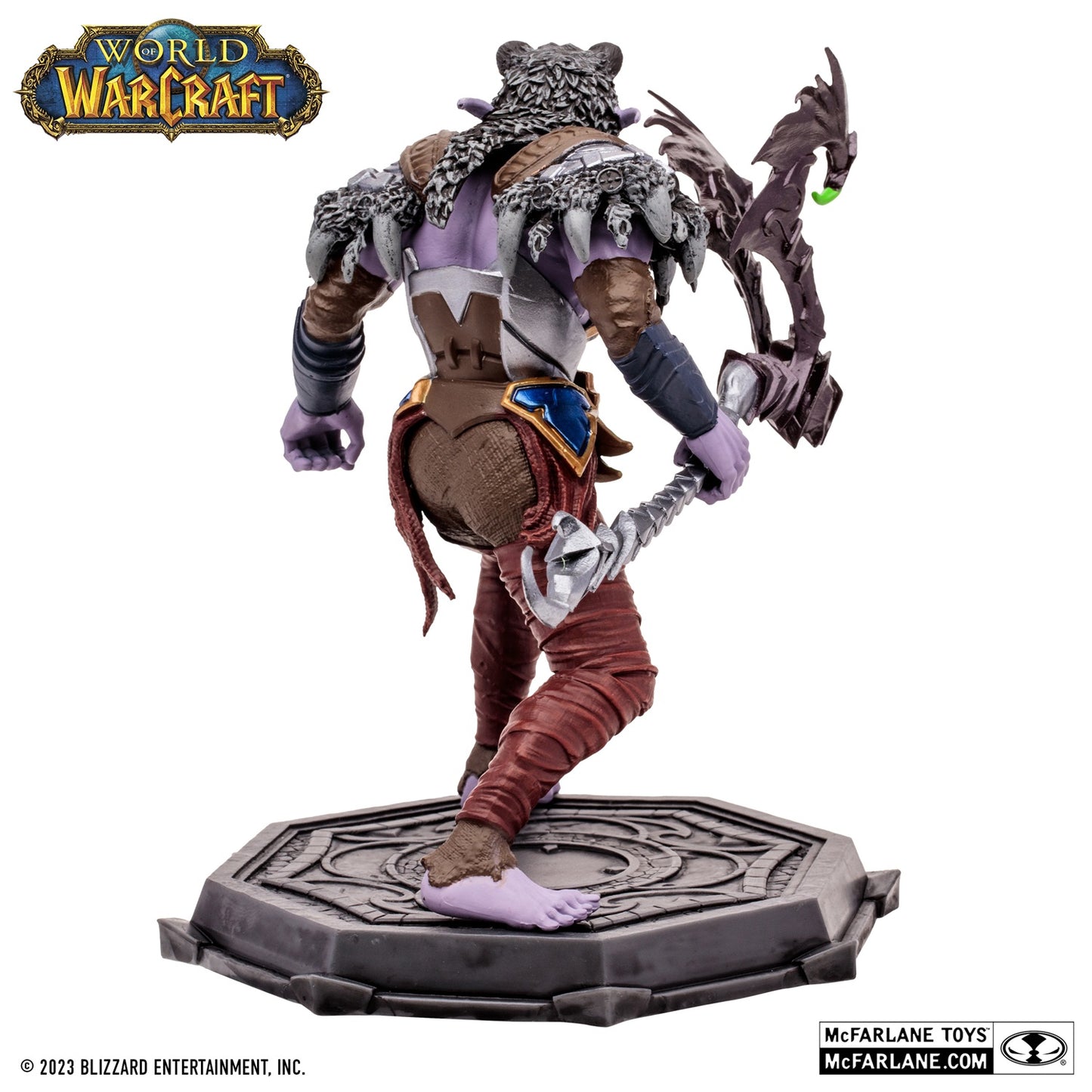 World of Warcraft, figurine Elf Druid McFarlane de dos