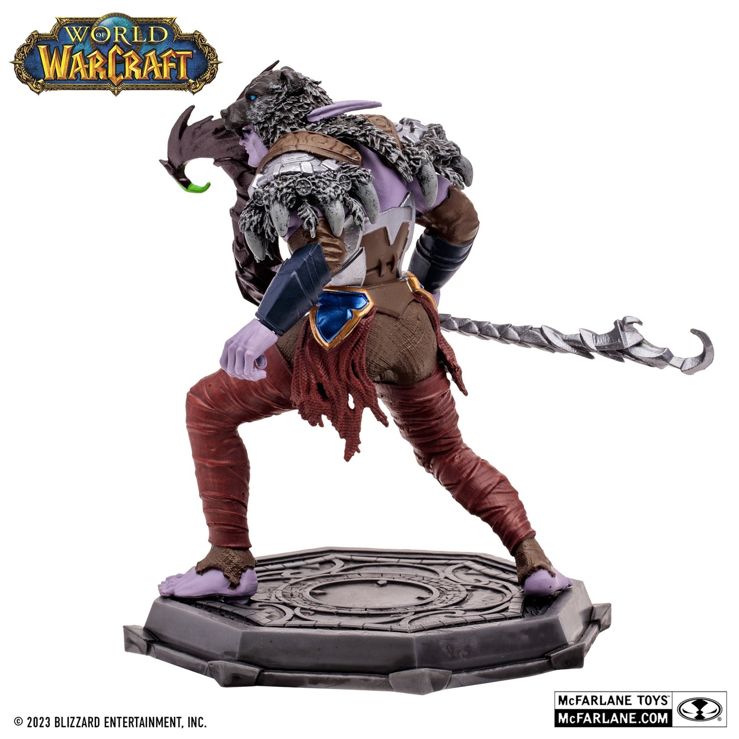 World of Warcraft, figurine Elf Druid McFarlane de profil