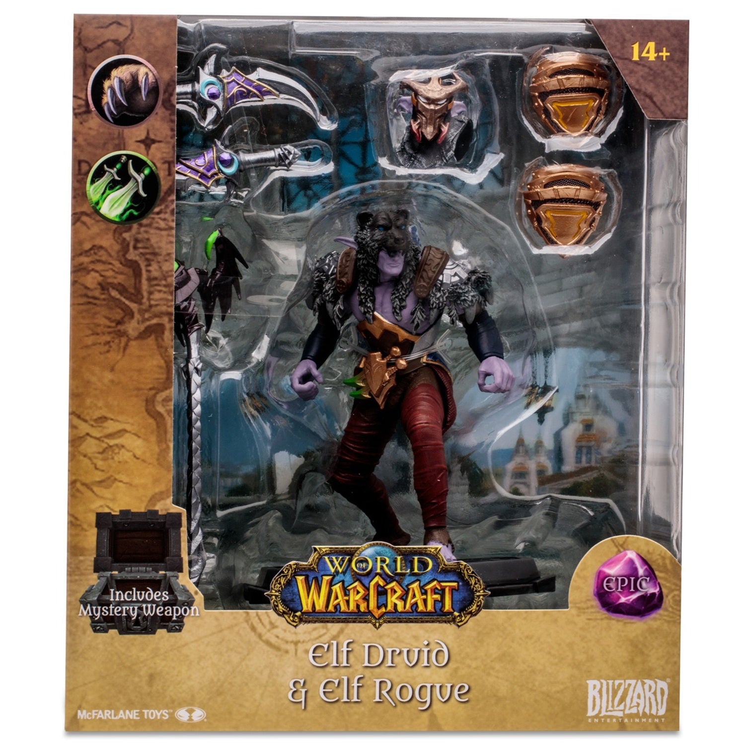 World of Warcraft, figurine Elf Druid McFarlane en boite