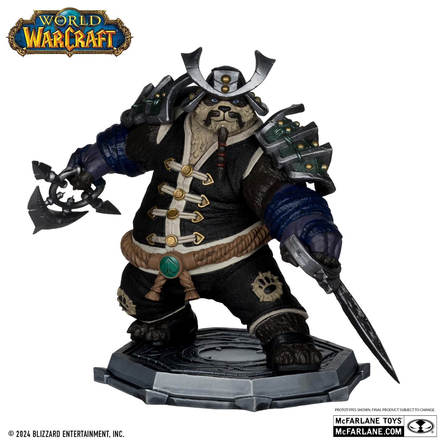 World of Warcraft, figurine Pandarem Rogue McFarlane de face