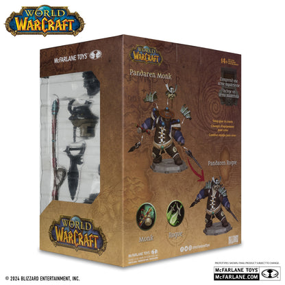 World of Warcraft, figurine Pandarem Monk McFarlane arrière de la boite
