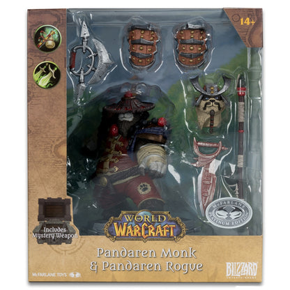 World of Warcraft, figurine Pandaren Monk rouge Platinum Edition McFarlane en boite