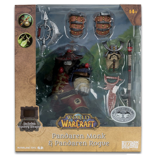 World of Warcraft, figurine Pandaren Monk rouge Platinum Edition McFarlane en boite
