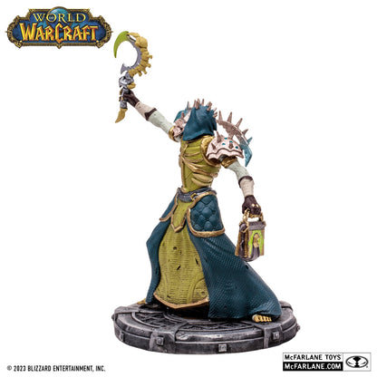 World of Warcraft figurine Undead Warlock McFarlane de profil