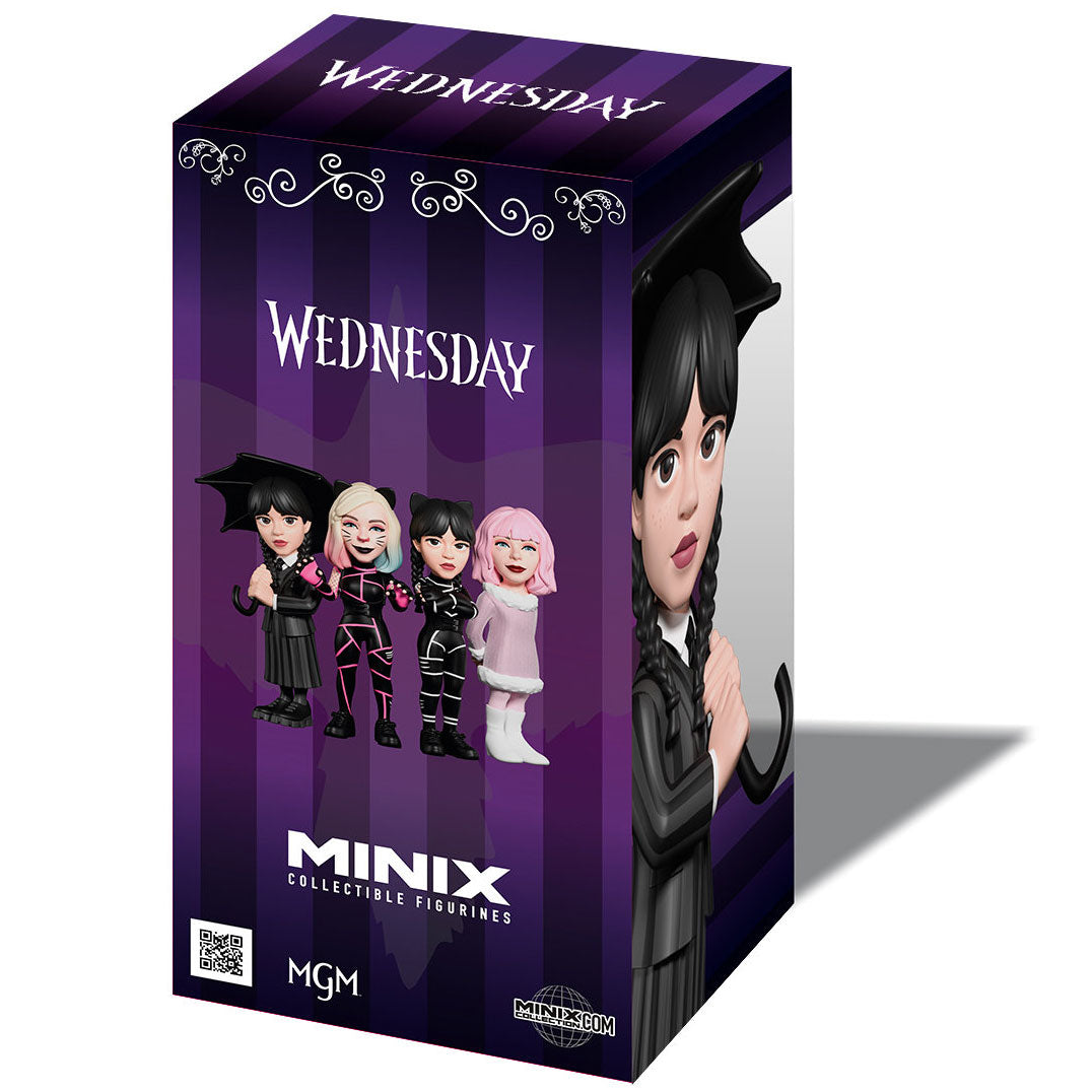 Wednesday (TV), Minix 4.5" Wednesday Addams with Umbrella Figure No. 167 (Minix)