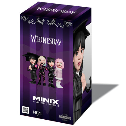 Wednesday (TV), Minix 4.5" Wednesday Addams with Umbrella Figure No. 167 (Minix)