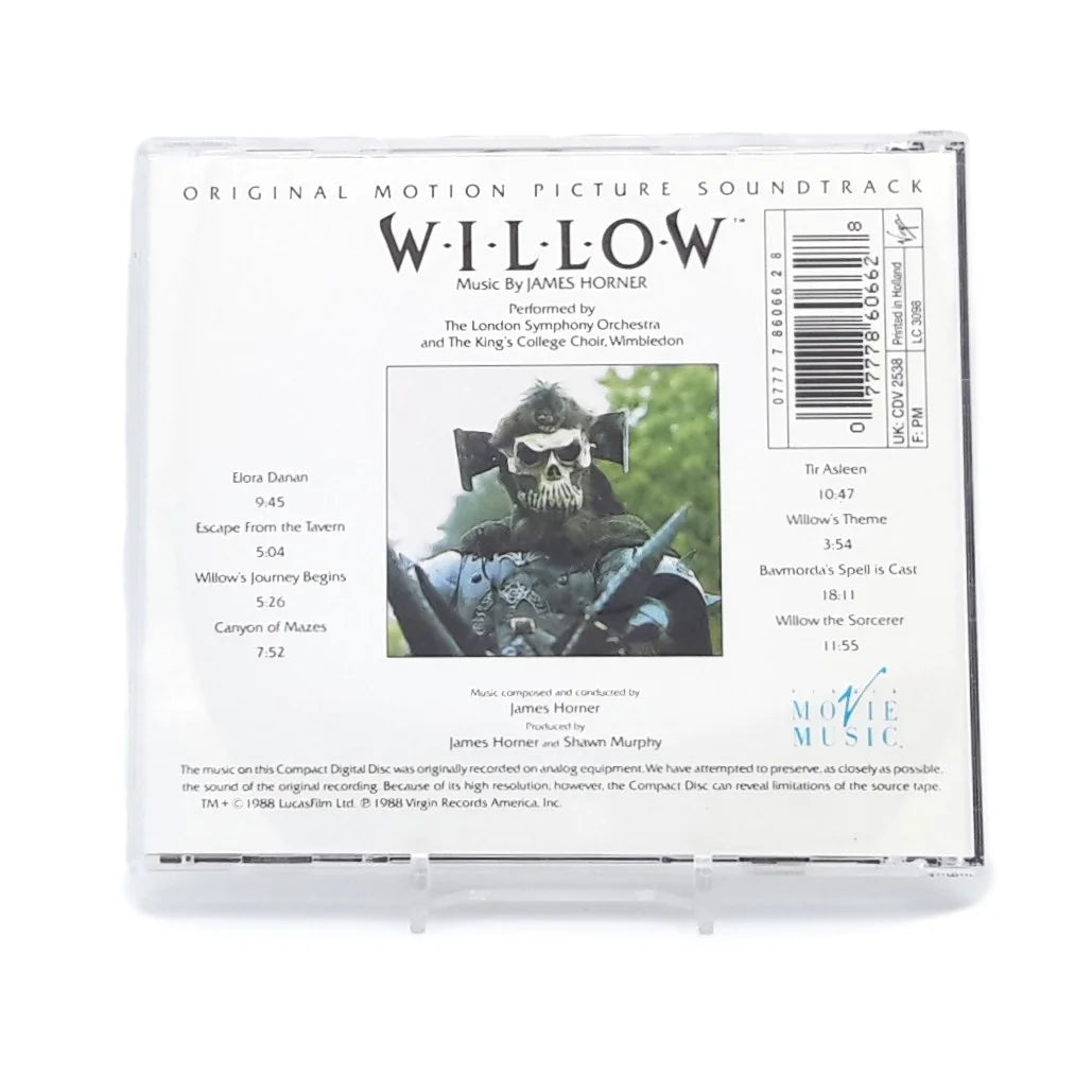 Trame sonore de Willow vue de derrière