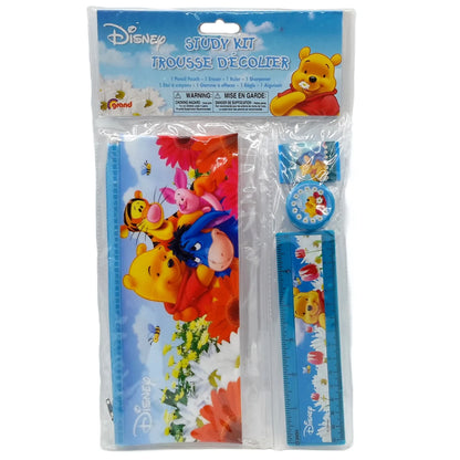 Trousse d'écolier 4 pièces de Winnie the Pooh vue de devant