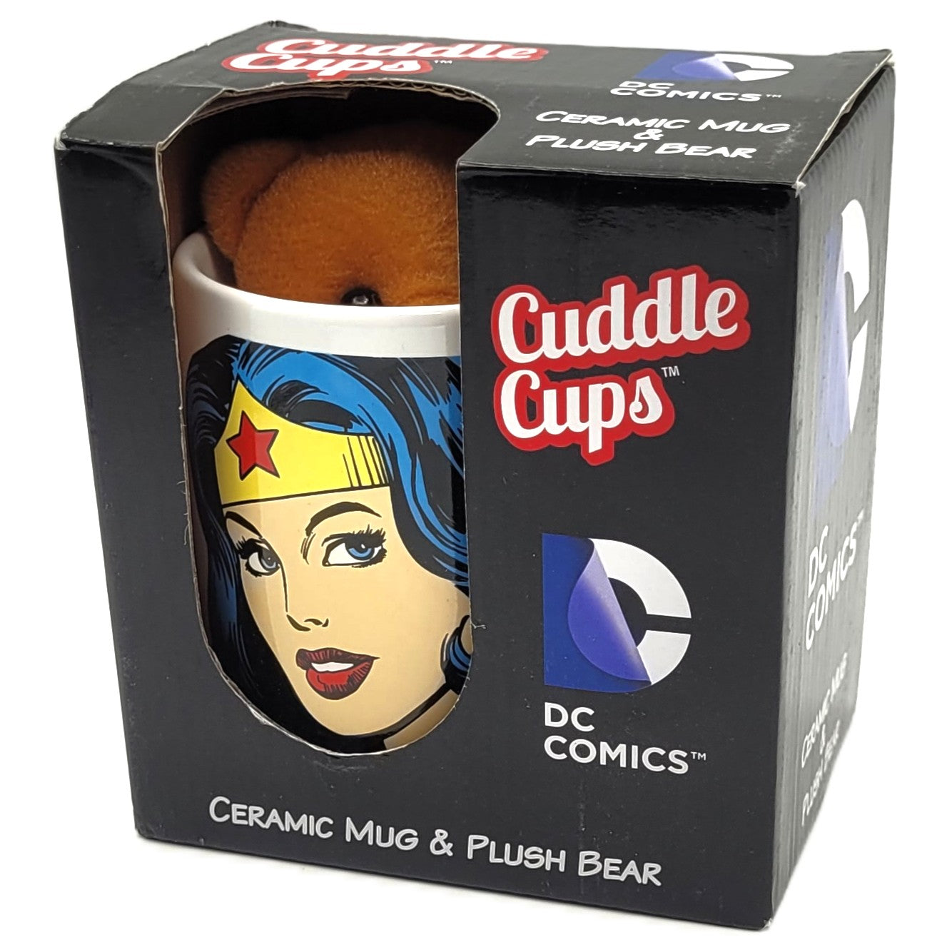 Wonder Woman tasse avec ours en peluche en boite