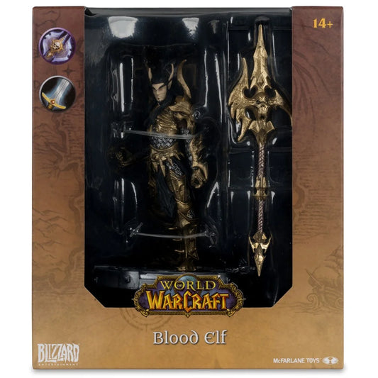 World of Warcraft figurine Blood Elf édition limitée BlixxCon 2026 vue du devant de la boite