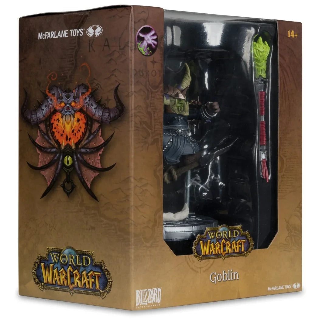 World of Warcraft figurine en édition limitée du Goblin vu de la boite de 3/4