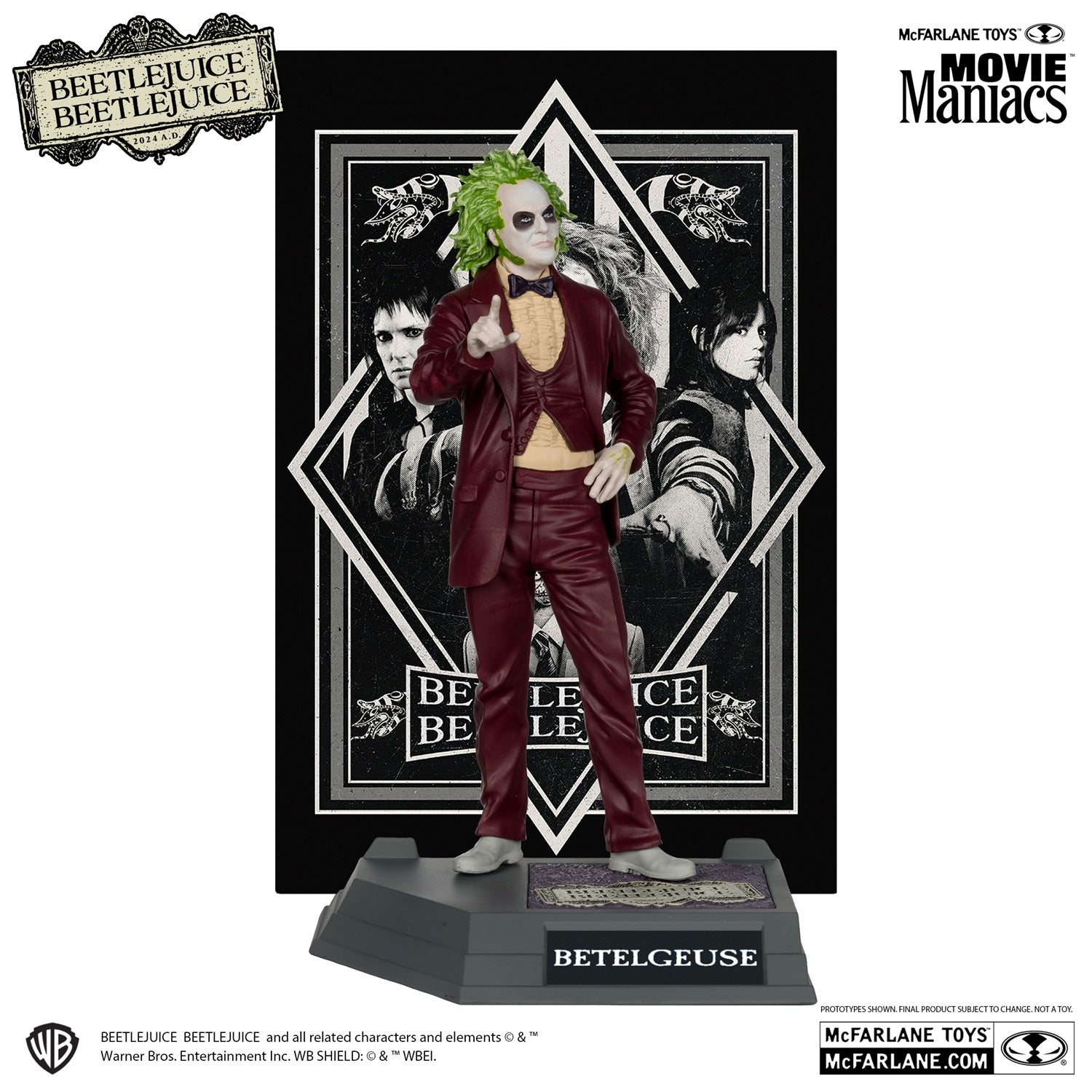 Beetlejuice 2, figurine 7" Beetlejuice Movie Maniacs
