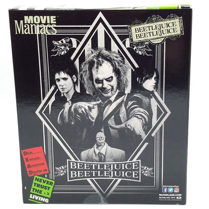 Beetlejuice 2, figurine 7" Beetlejuice Movie Maniacs arrière de la boite