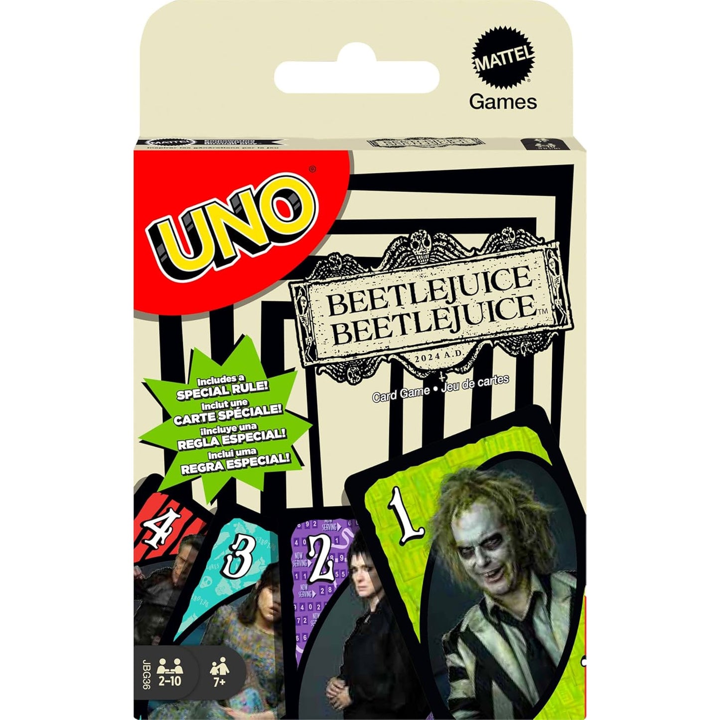 Beetlejuice Beetlejuice jeu de cartes Uno