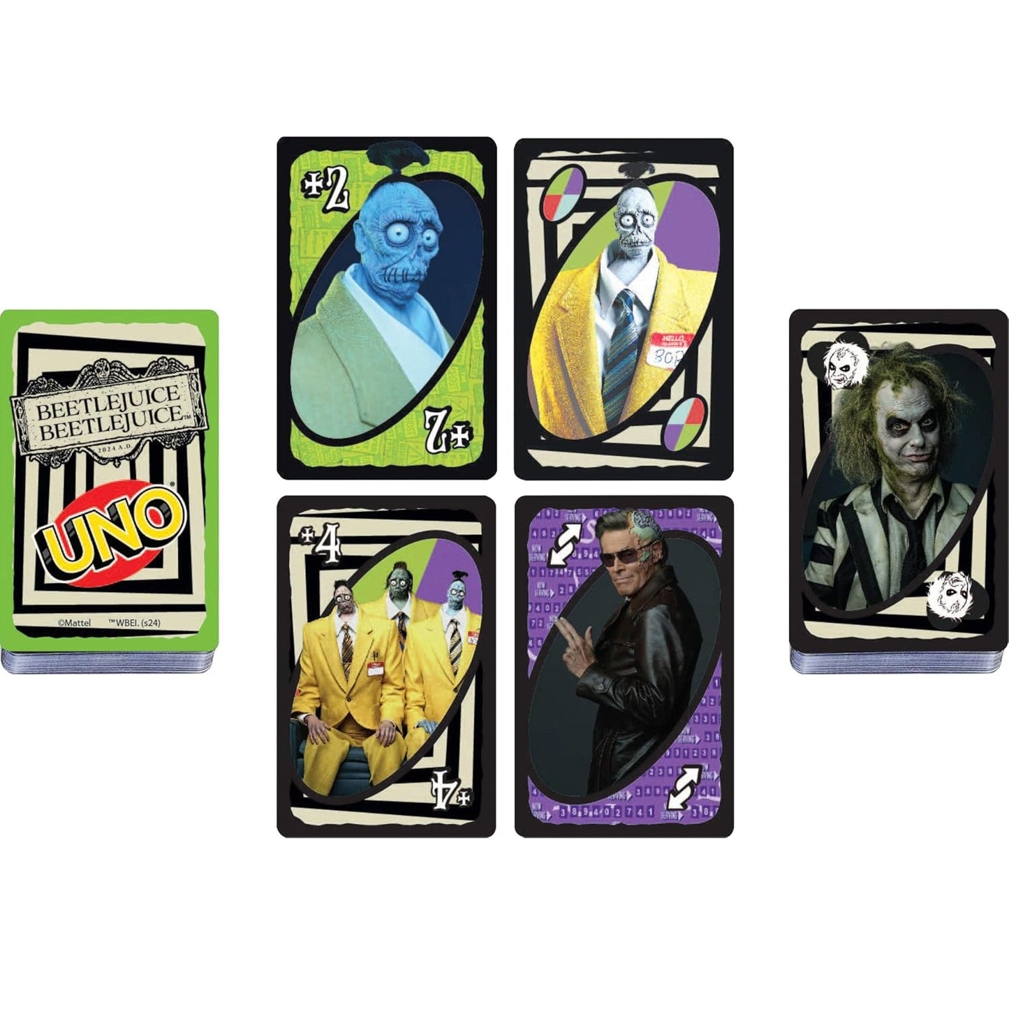 Beetlejuice Beetlejuice jeu de cartes Uno cartes spéciale