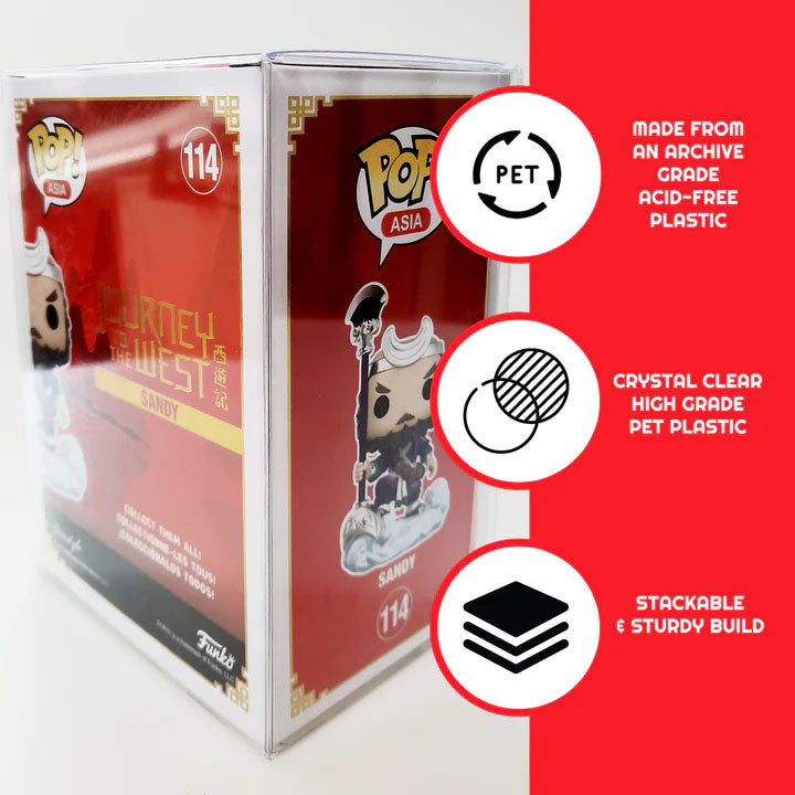Evoretro, protecteur Funko Pop 0.50 mm, boite de 10