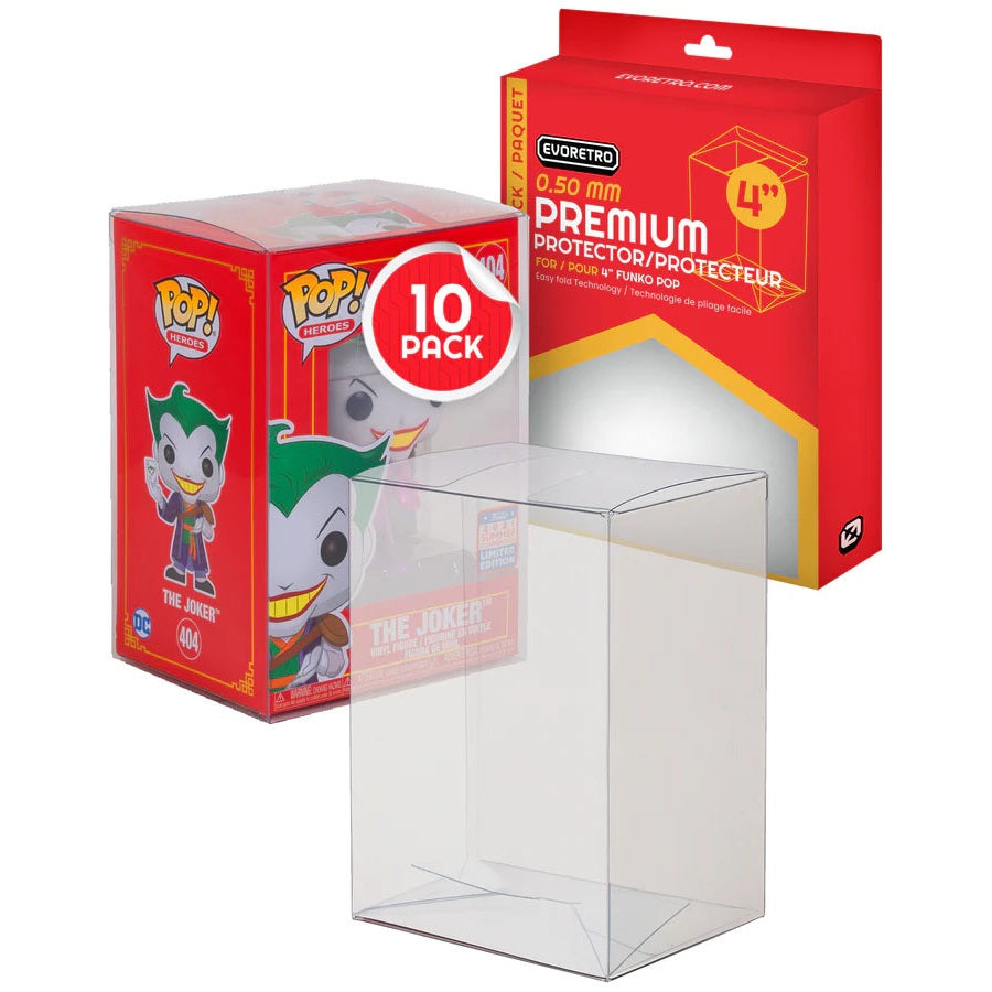 Evoretro, protecteur Funko Pop 0.50 mm, boite de 10