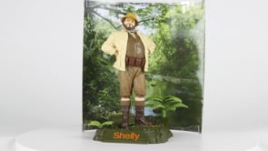Jumanji, figurine Movie Maniacs Sheldon Oberon McFarlane en vidéo